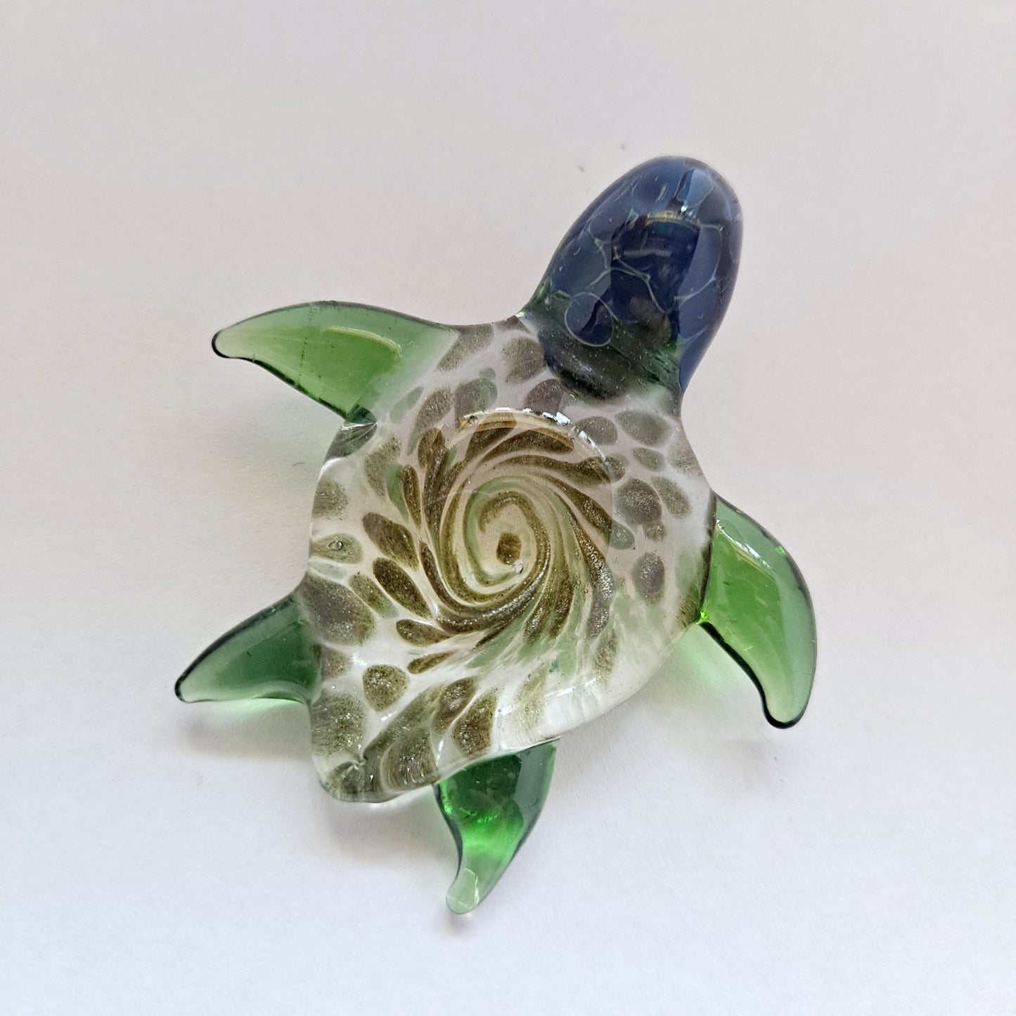 Glass Sea Turtle Pendant Necklace