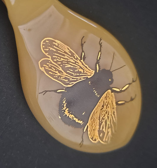 22kt gold Bumble Bee Glass Pendants