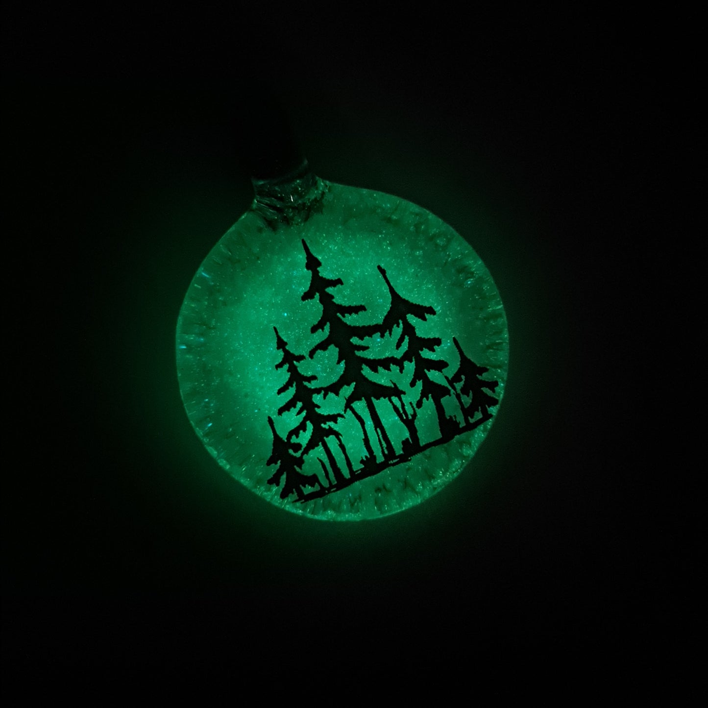 Glow in the Dark Tree Pendants