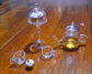 Miniature Glass Tea Pot and Cups 1:6 scale