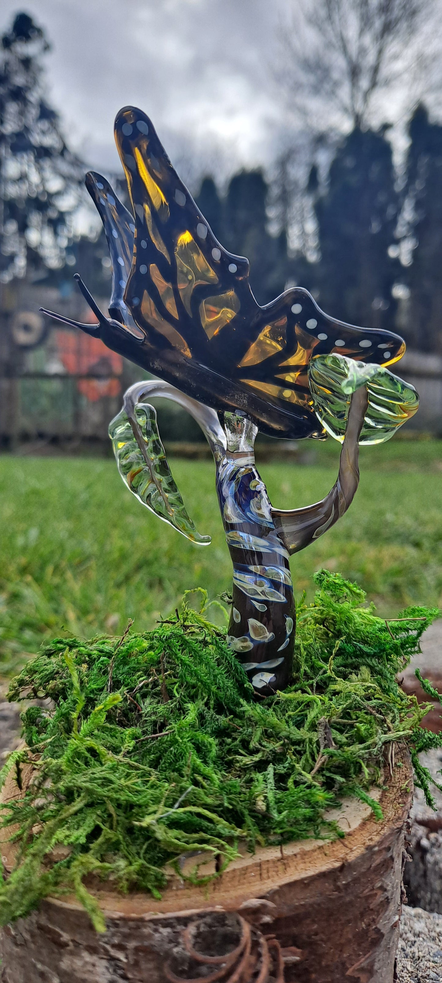 Reserved for Alayne Foster, Custom memorial butterfly sculptures