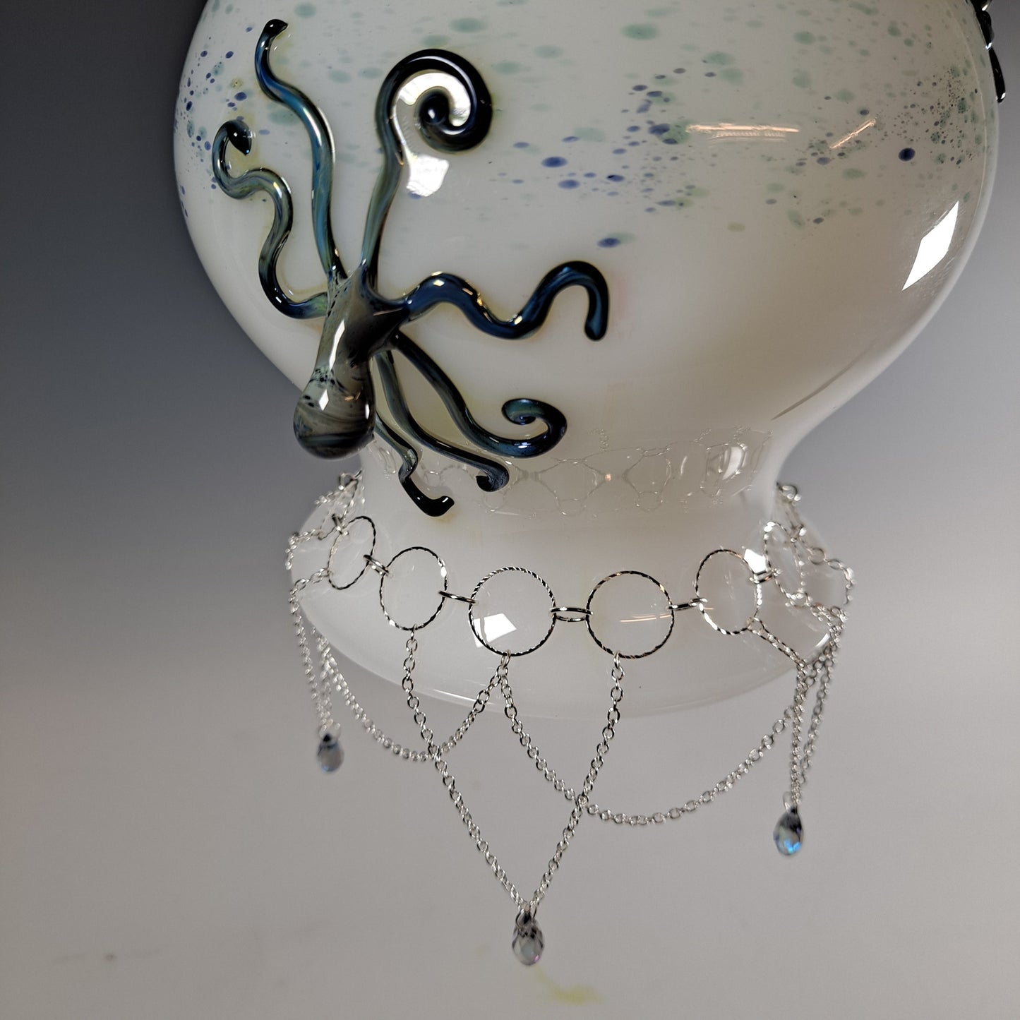 Glass Octopus Hanging Lamp