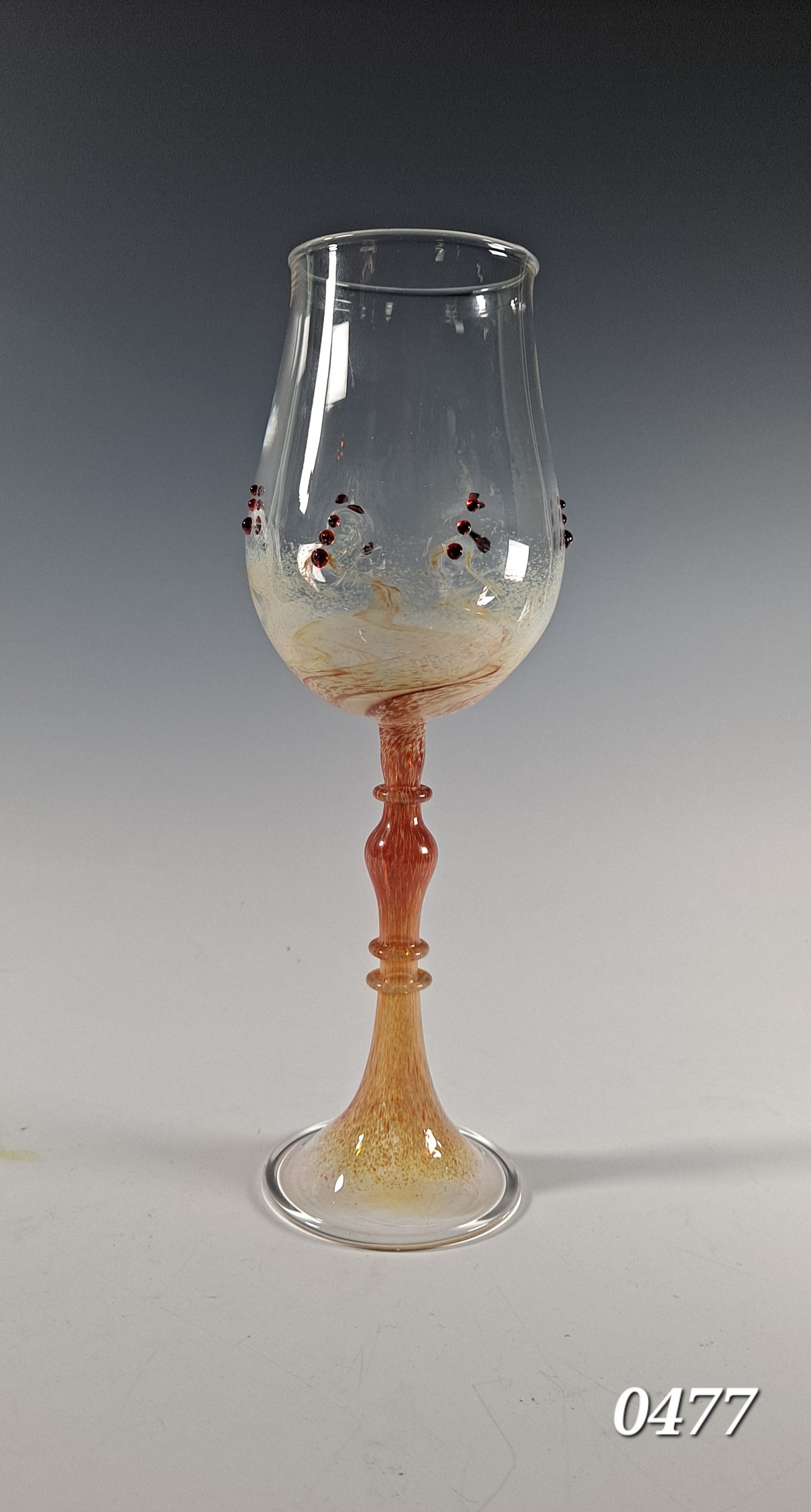 Van Gogh Goblet Collection,  Hand Blown Wine Glass, Alter Chalice