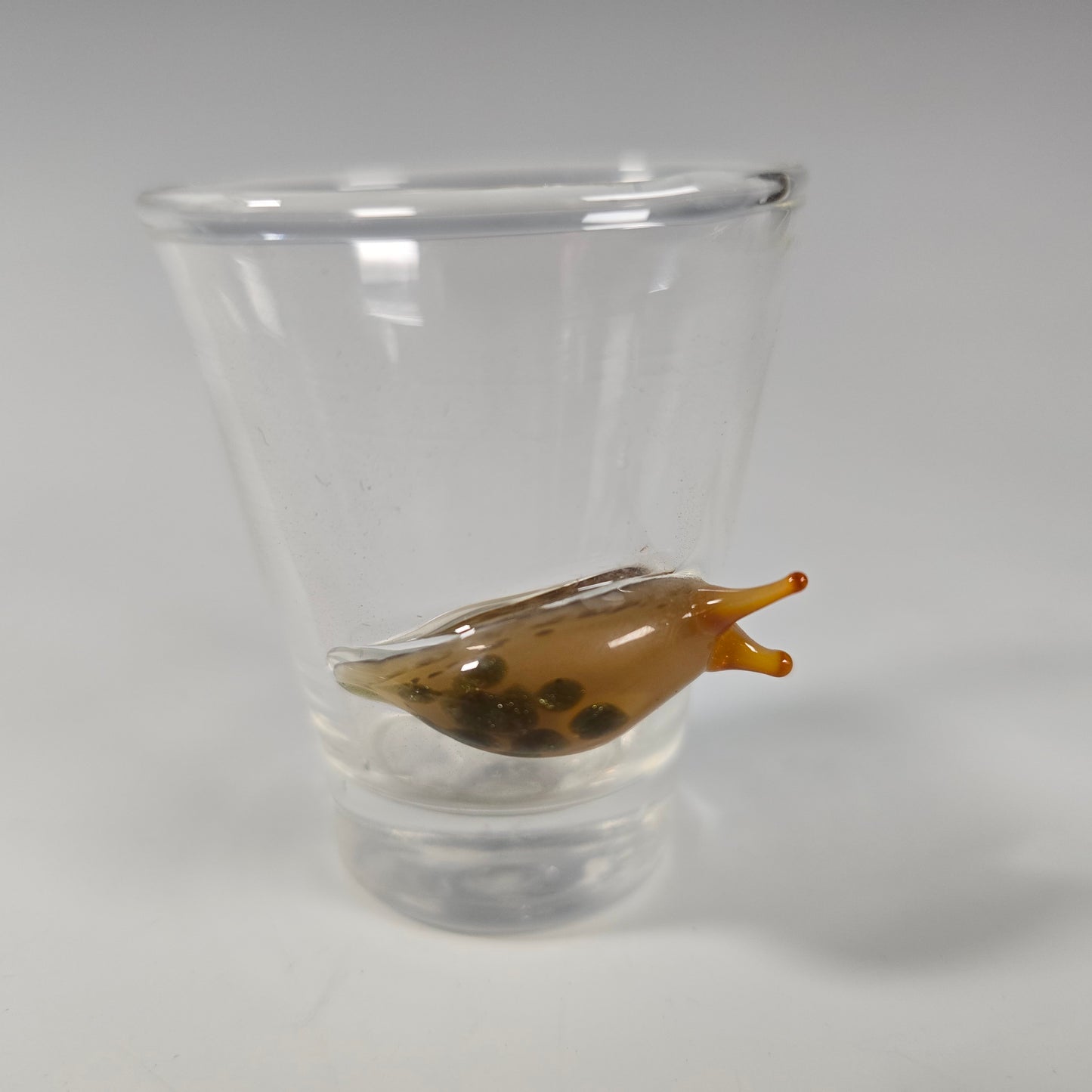 Banana Slug Shot Glass - Handmade Borosilicate Glass