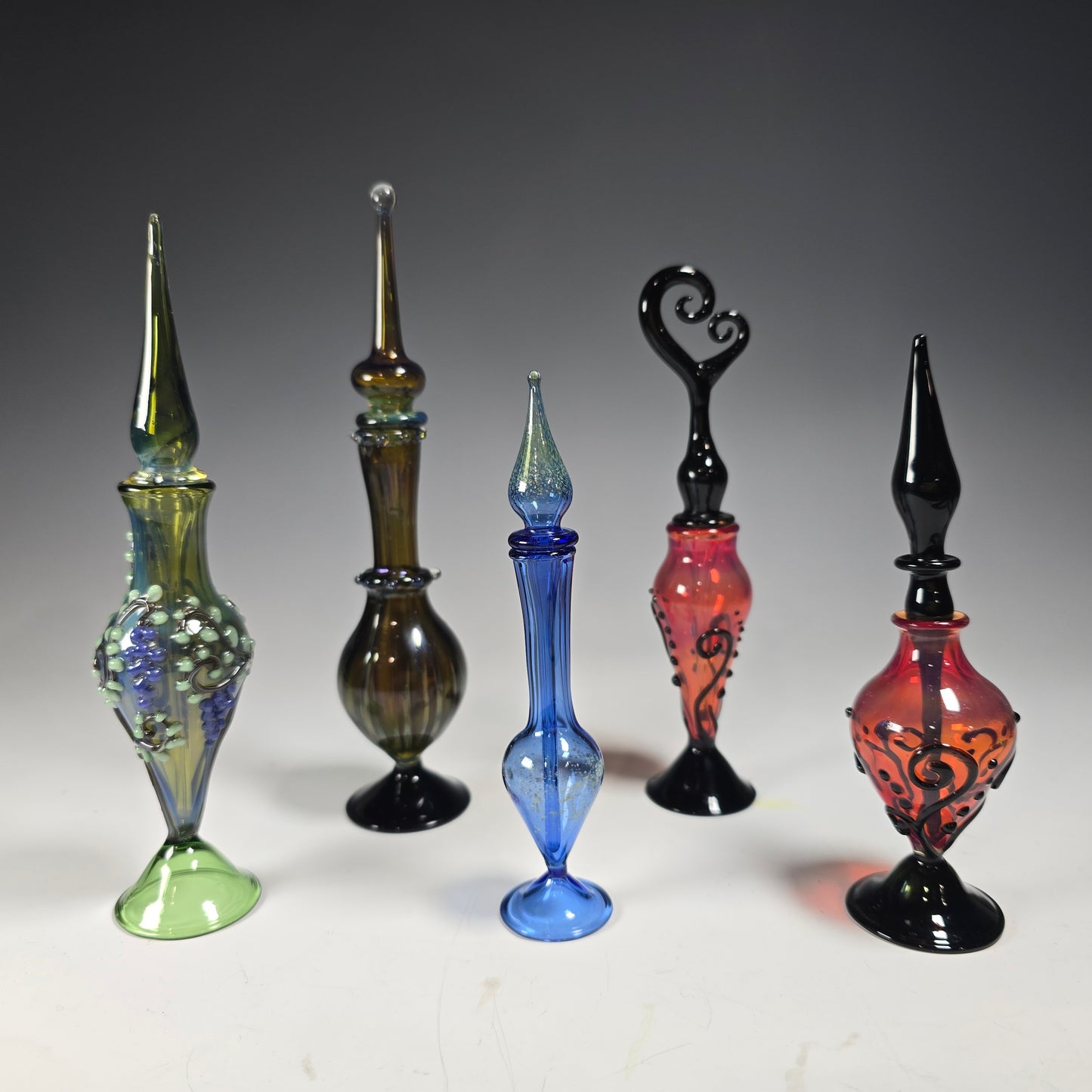 Perfume Potion Bottle Collection - Handblown Glass Perfume Bottles