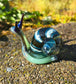 Handmade Glass Snail Figurine