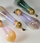 Handblown Glass Bodice Chiller with Fancy Gold Moon Top- Potion Bottle - Renaissance Faire Accessories