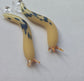 Adorable Handmade Glass Slug Earrings