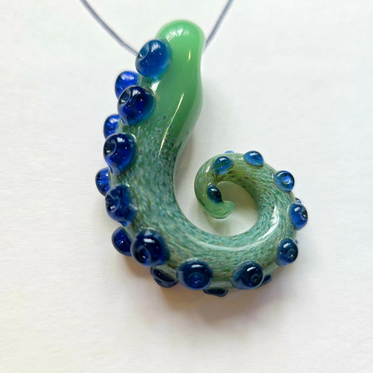 Handmade Glass Tentacle Pendant – Ocean-Inspired Jewelry, 2026 Collection
