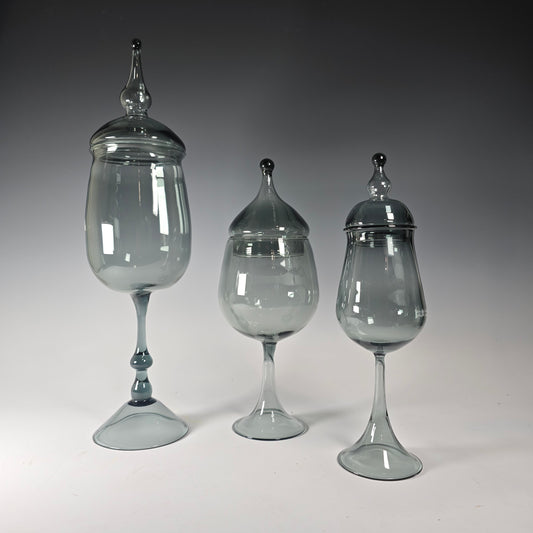 Charcoal Apothecary Jars