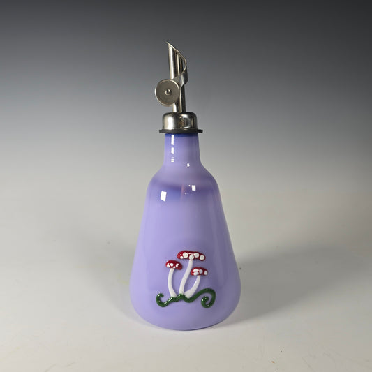 Mushroom Olive Oil Bottles - Blown Glass Oil Dispenser