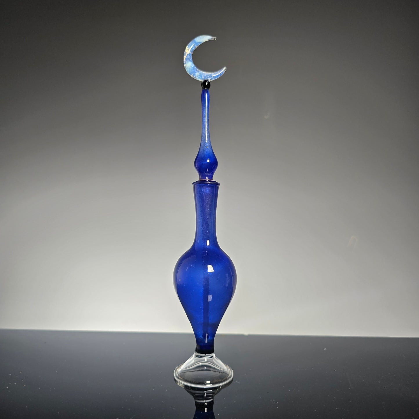 Moon Potion Bottle - Blue Satin - Perfume Bottle Collection