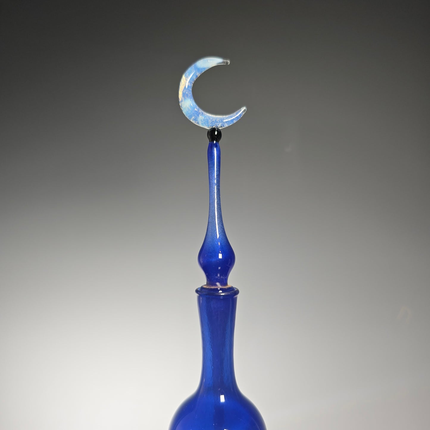 Moon Potion Bottle - Blue Satin - Perfume Bottle Collection