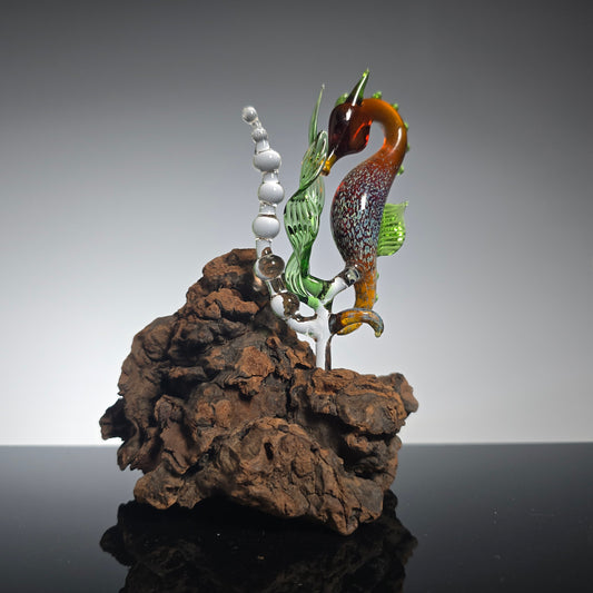 Seahorse Sculptures with California wildfire driftwood