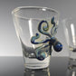 Octopus Shot Glass, Hand Blown Glass Drinkware