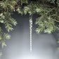 Single Glass Icicle Tree Ornament, Available in Cobalt Blue, White, Clear