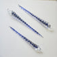 Handmade Glass Icicles, 3 Pack, Glass Icicle Tree Ornaments