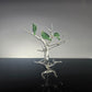 Hand Blown Glass Tree with Autumn Leaves – Unique Glass Art Sculpture