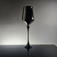 Opaque Black Glass Goblets