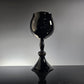 Opaque Black Glass Goblets