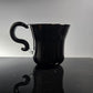 Opaque Black Glass Tea Cups and Mugs