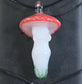 Mushroom Goddess Necklace, Goddess Glass Goddess Pendant