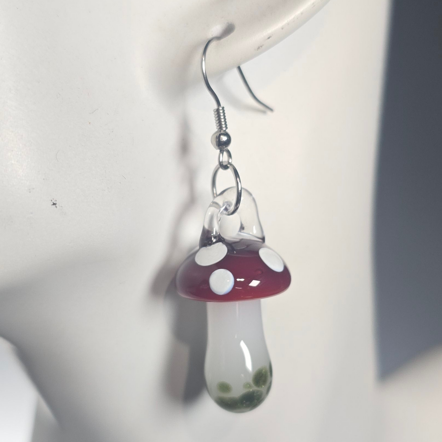 Amanita Mushroom Earrings