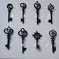Skeleton Key Necklace, 2025 Black Glass Series