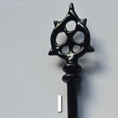 Skeleton Key Necklace, 2025 Black Glass Series