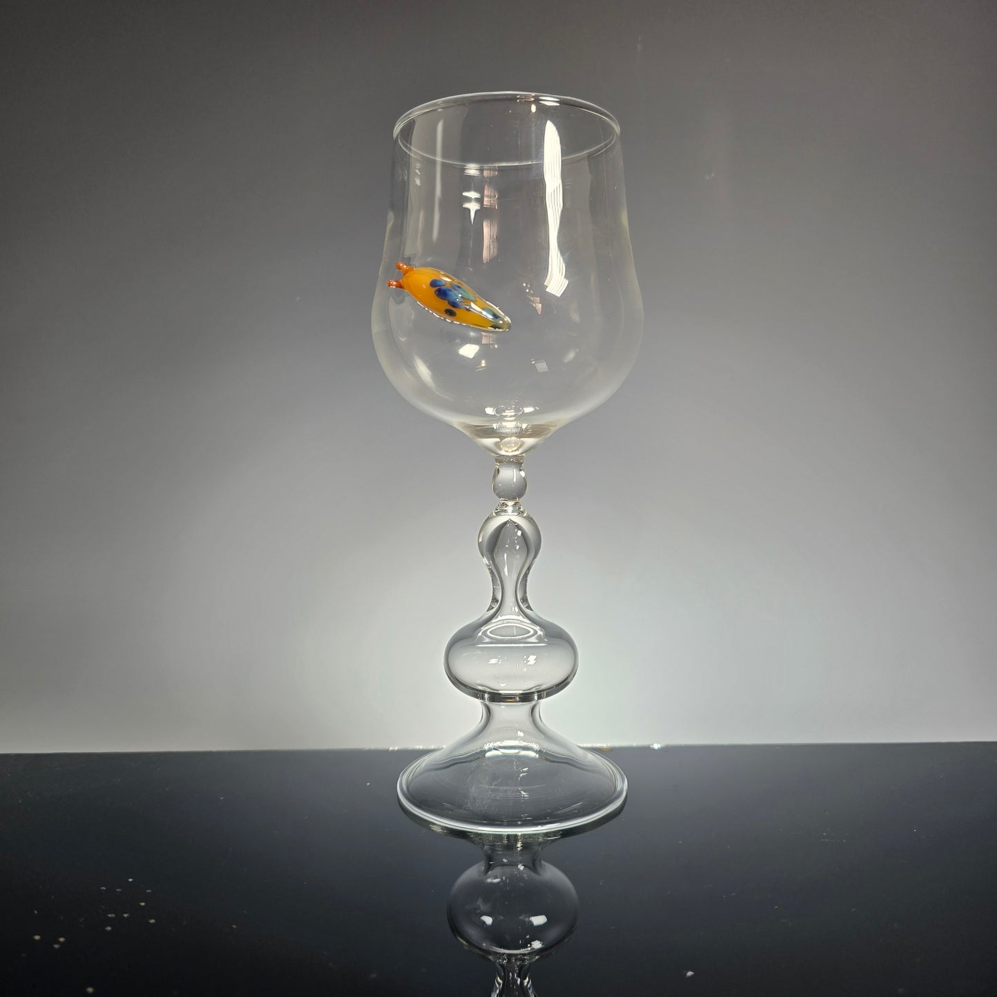 Handmade Glass Slug Goblet