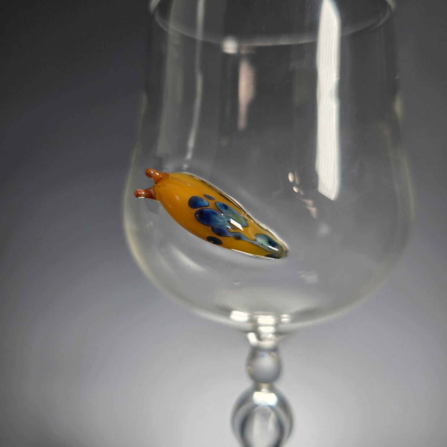 Handmade Glass Slug Goblet