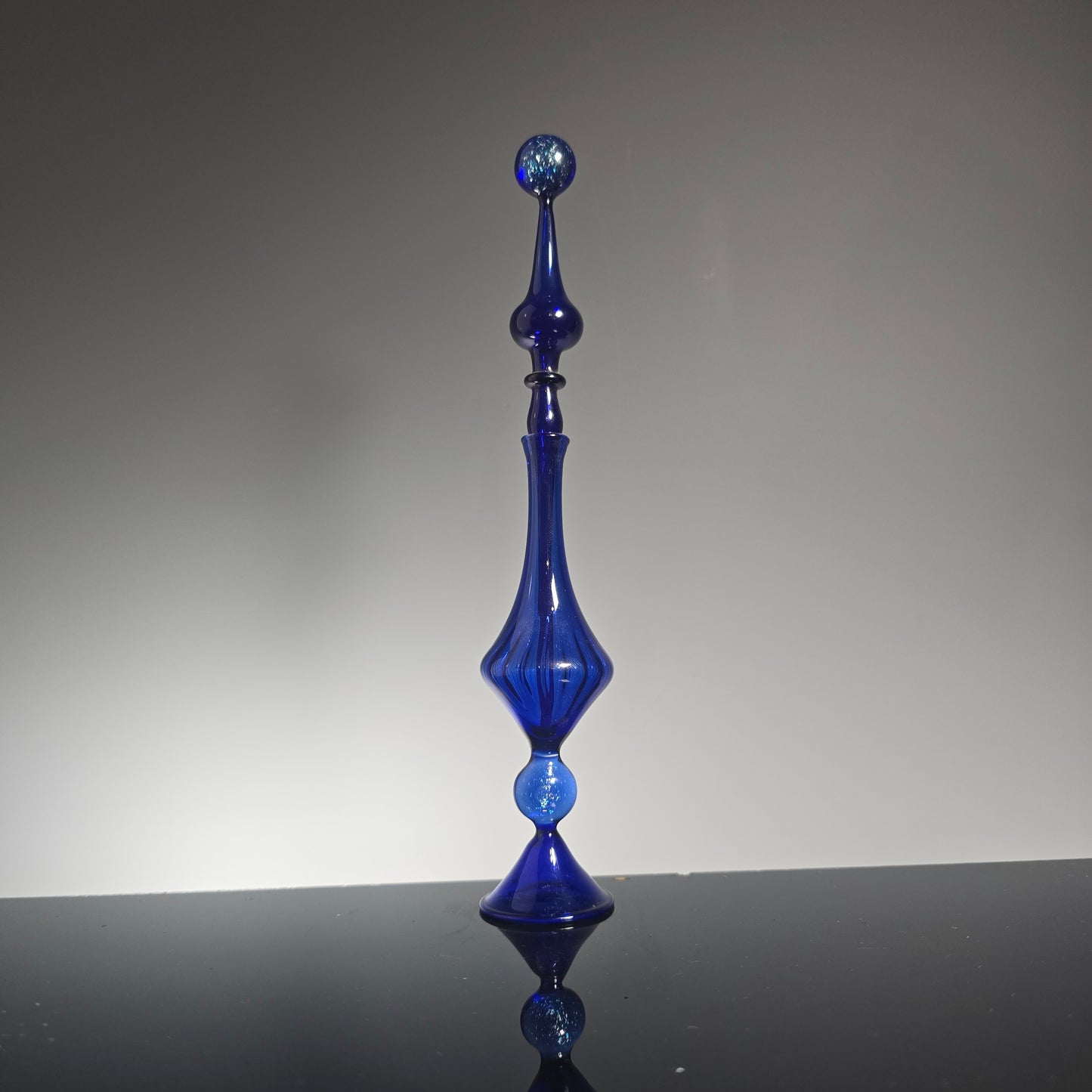 Moon Potion Bottle Collection With Galaxy Bubbles - Handblown Glass Moon Perfume Bottles - Made to Order