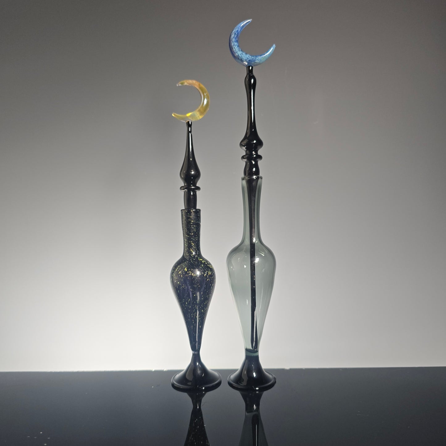 Moon Potion Bottle Collection - Handblown Glass Perfume Bottles