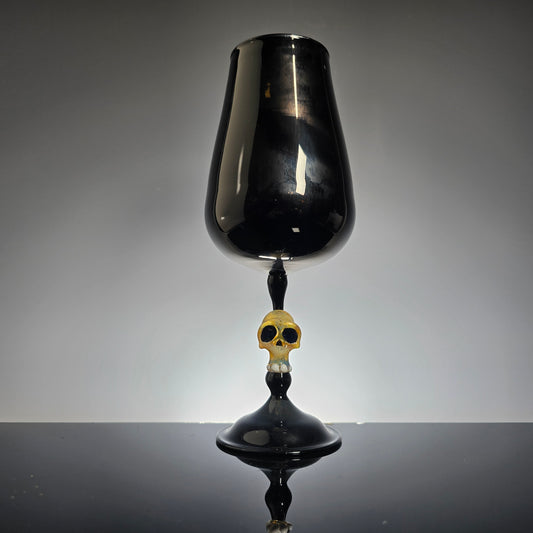 Black Skull Goblets, 2025 Black Glass Series