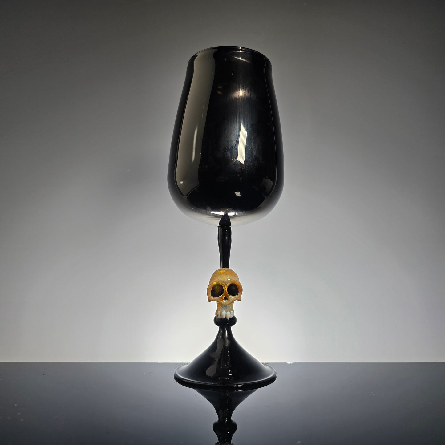 Black Skull Goblets, 2025 Black Glass Series