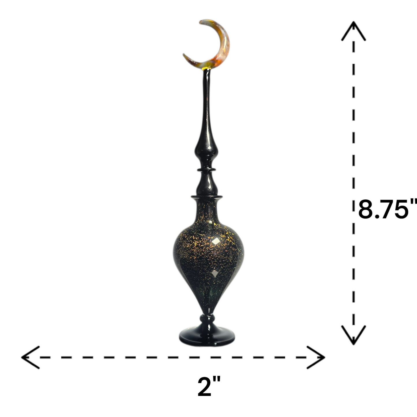 Dichroic Moon Perfume Potion Bottle #0853