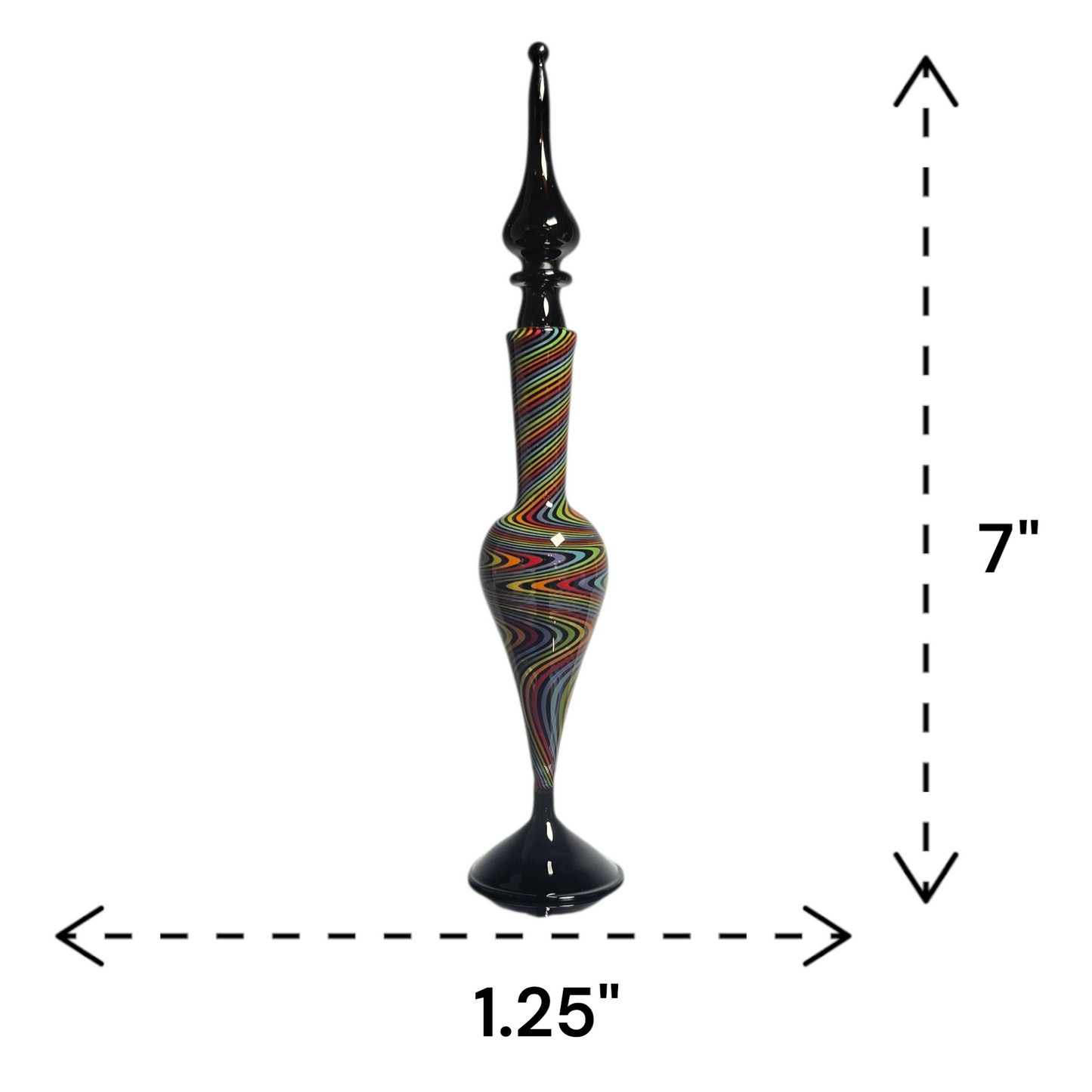 Black Rainbow Perfume Potion Bottle #0855