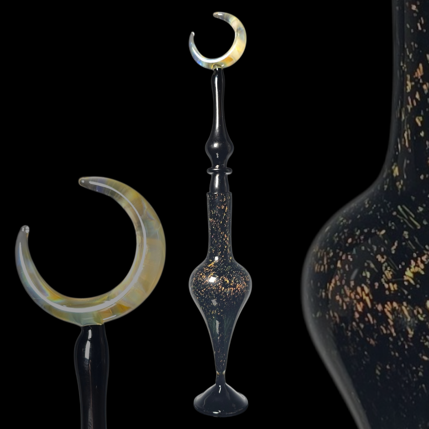 Dichroic Moon Perfume Potion Bottle #0870