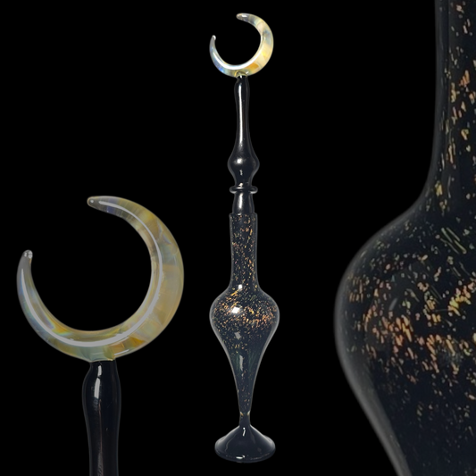 Dichroic Moon Perfume Potion Bottle #0870