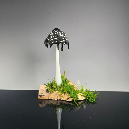 Inky Cap Mushroom Sculpture #0863