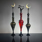 Red Spiral Perfume Potion Bottle - #00867