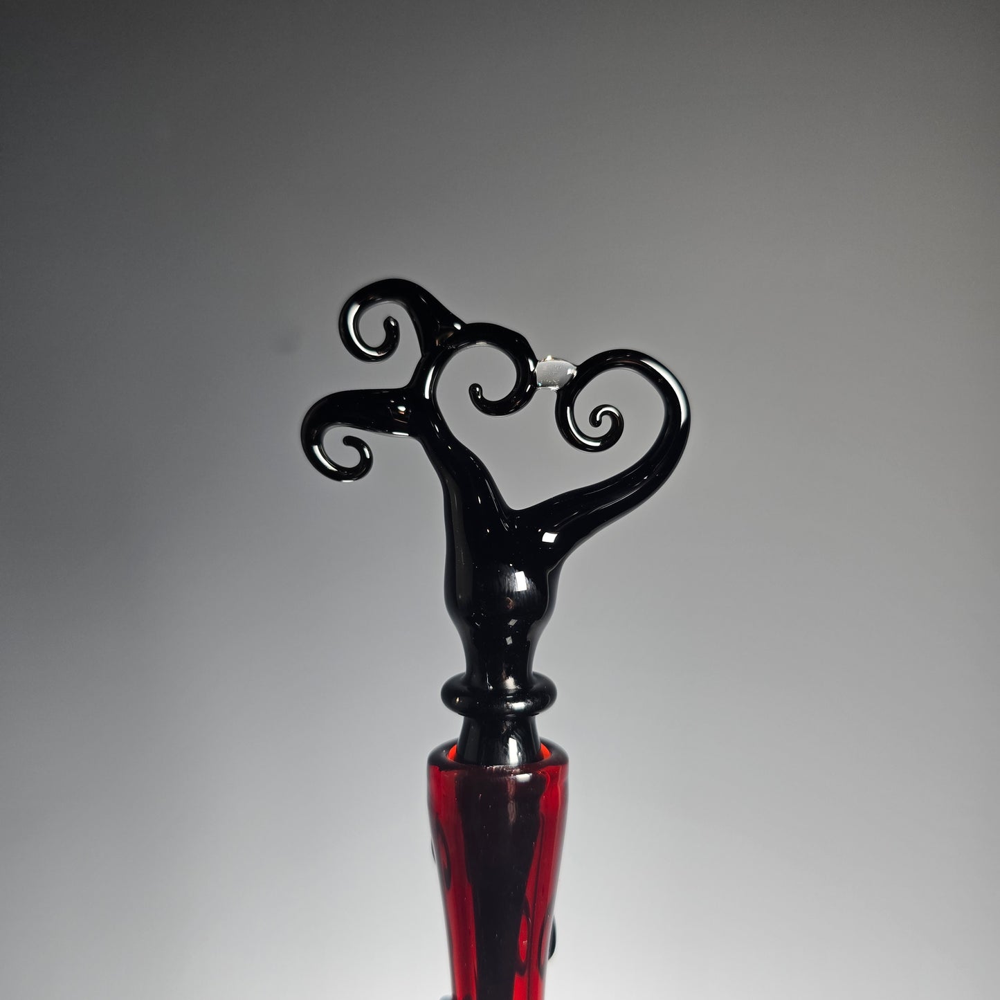 Red Spiral Perfume Potion Bottle - #00867