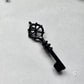 Skeleton Key Necklace, 2025 Black Glass Series