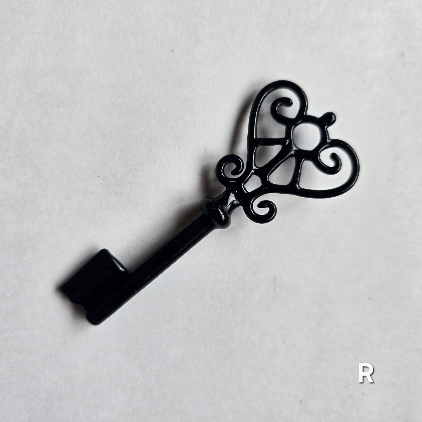 Skeleton Key Necklace, 2025 Black Glass Series