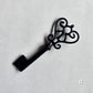 Skeleton Key Necklace, 2025 Black Glass Series