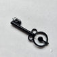Skeleton Key Necklace, 2025 Black Glass Series