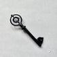 Skeleton Key Necklace, 2025 Black Glass Series