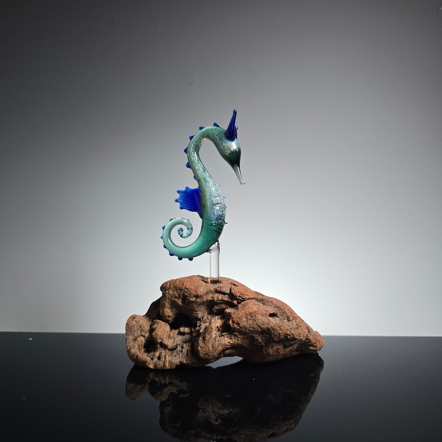 Seahorse Sculptures with California Wildfire Driftwood #0896