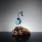 Seahorse Sculptures with California Wildfire Driftwood #0896