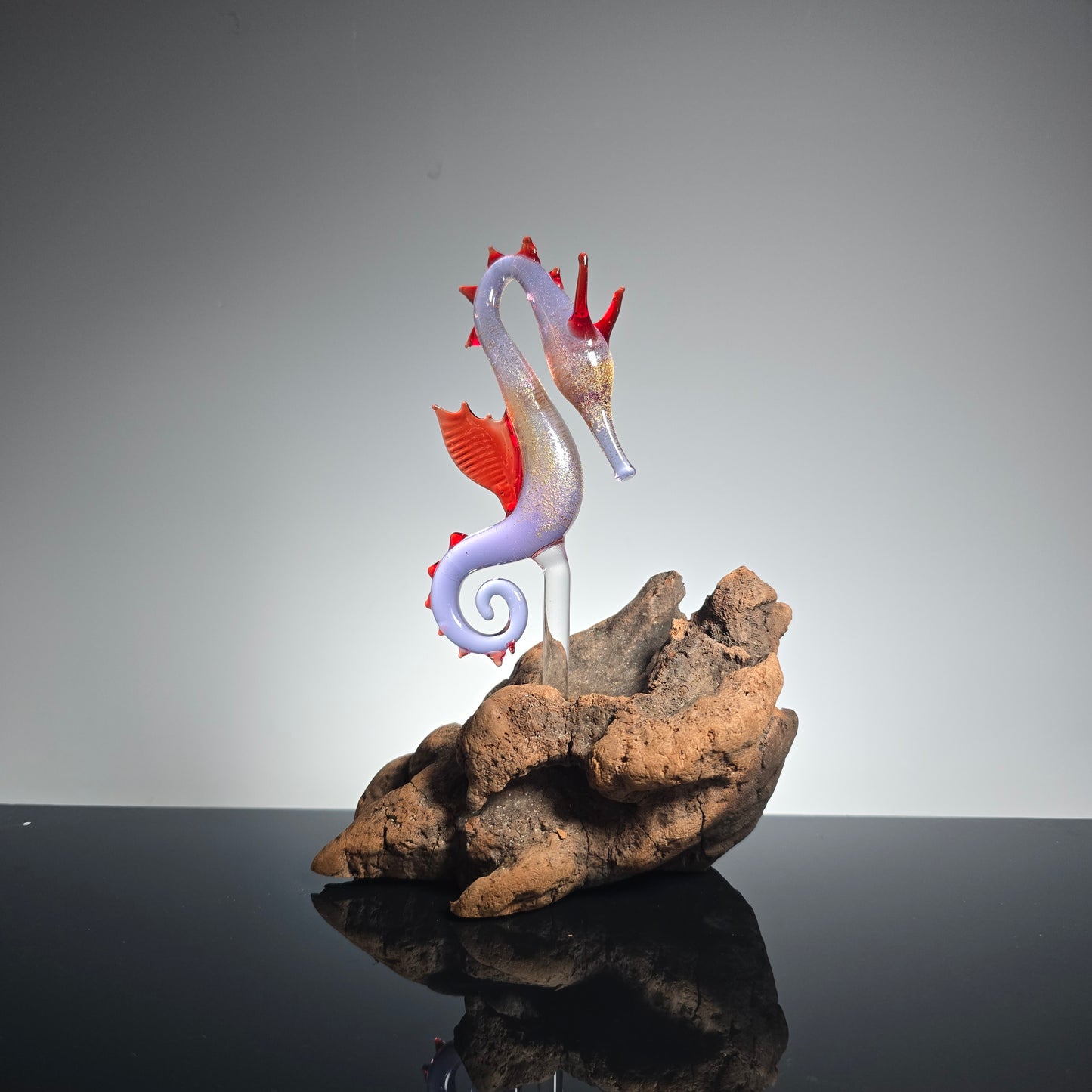 Seahorse Sculptures with California Wildfire Driftwood #0897